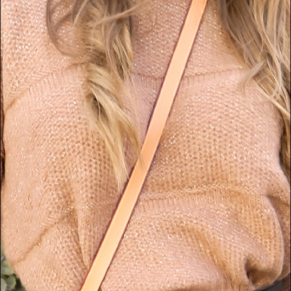 NWT Crop sweater with shimmer accent throughout - Picture 4 of 7